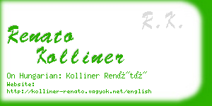 renato kolliner business card